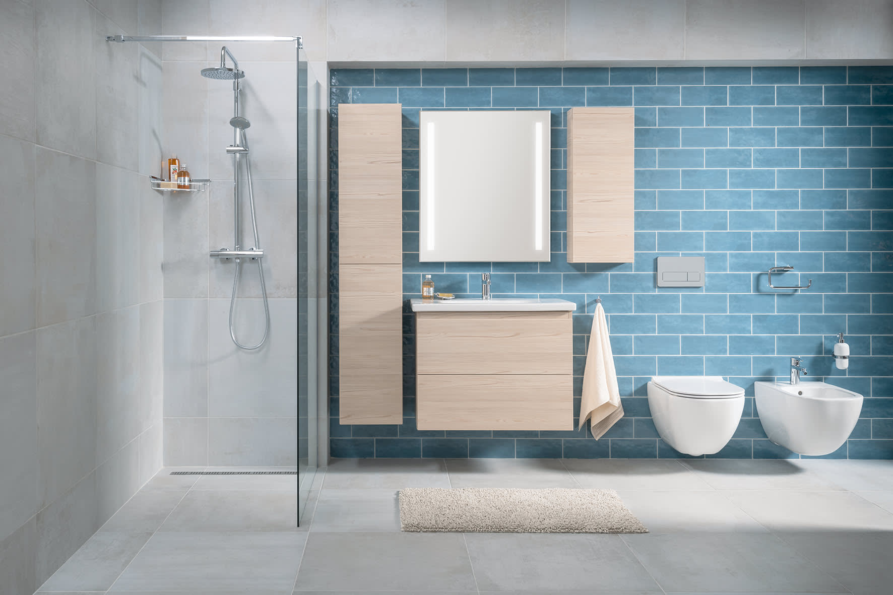 Wall-hung washbasins Mio N H814713...1041 Jika