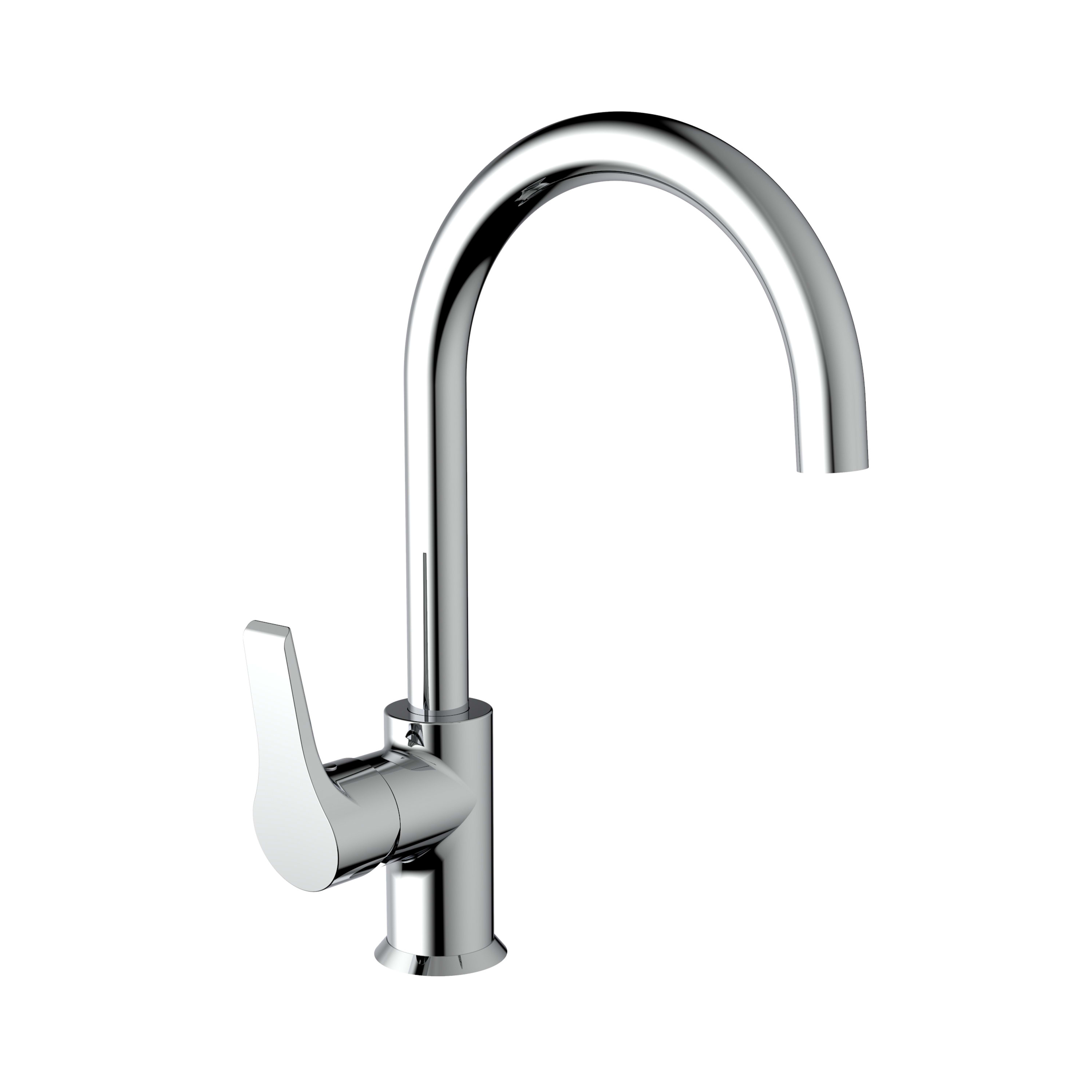 Kitchen faucets Chrome Glossy Cube H3511W10042611 Jika
