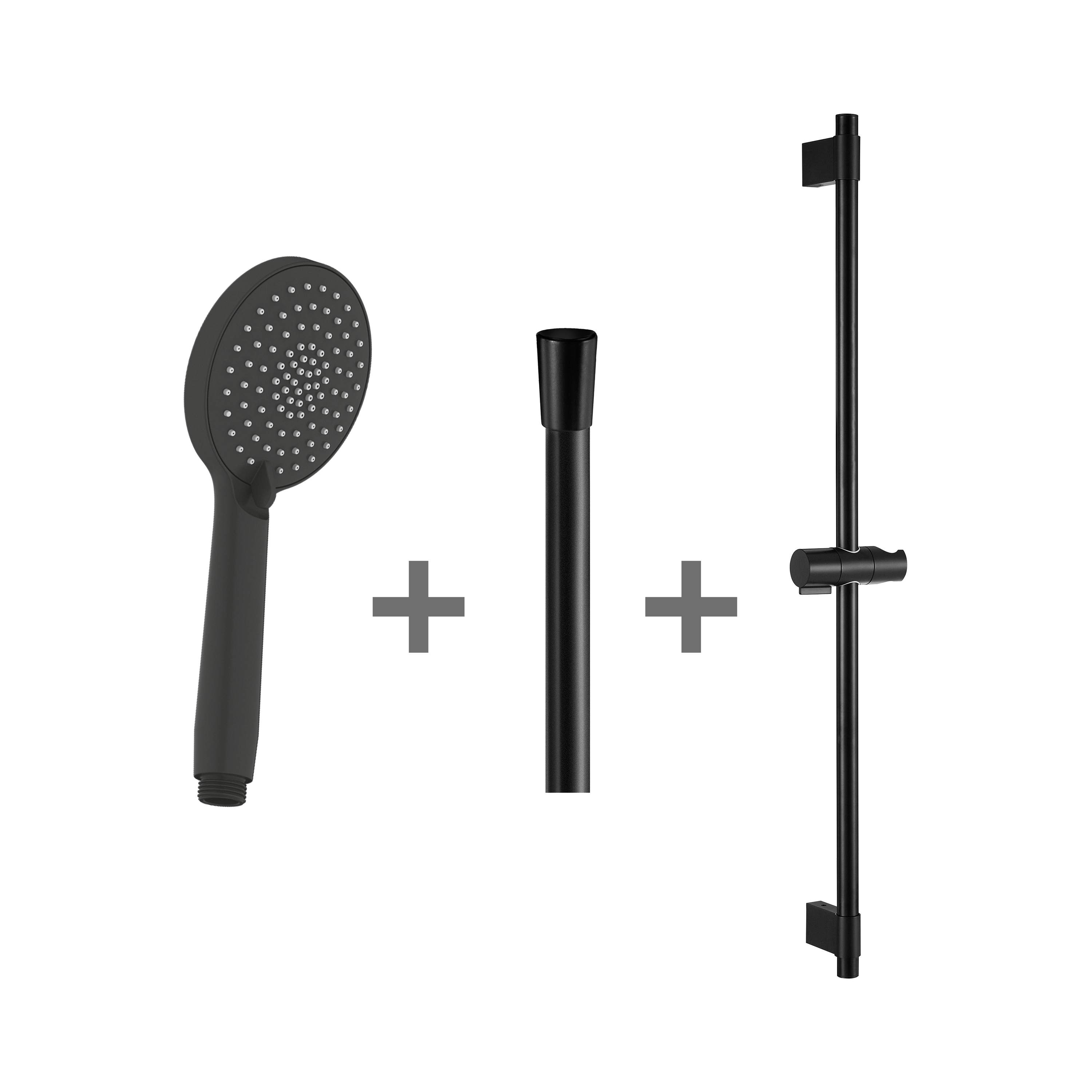 Shower sets Black matt Mio Style H3652F07163731 Jika