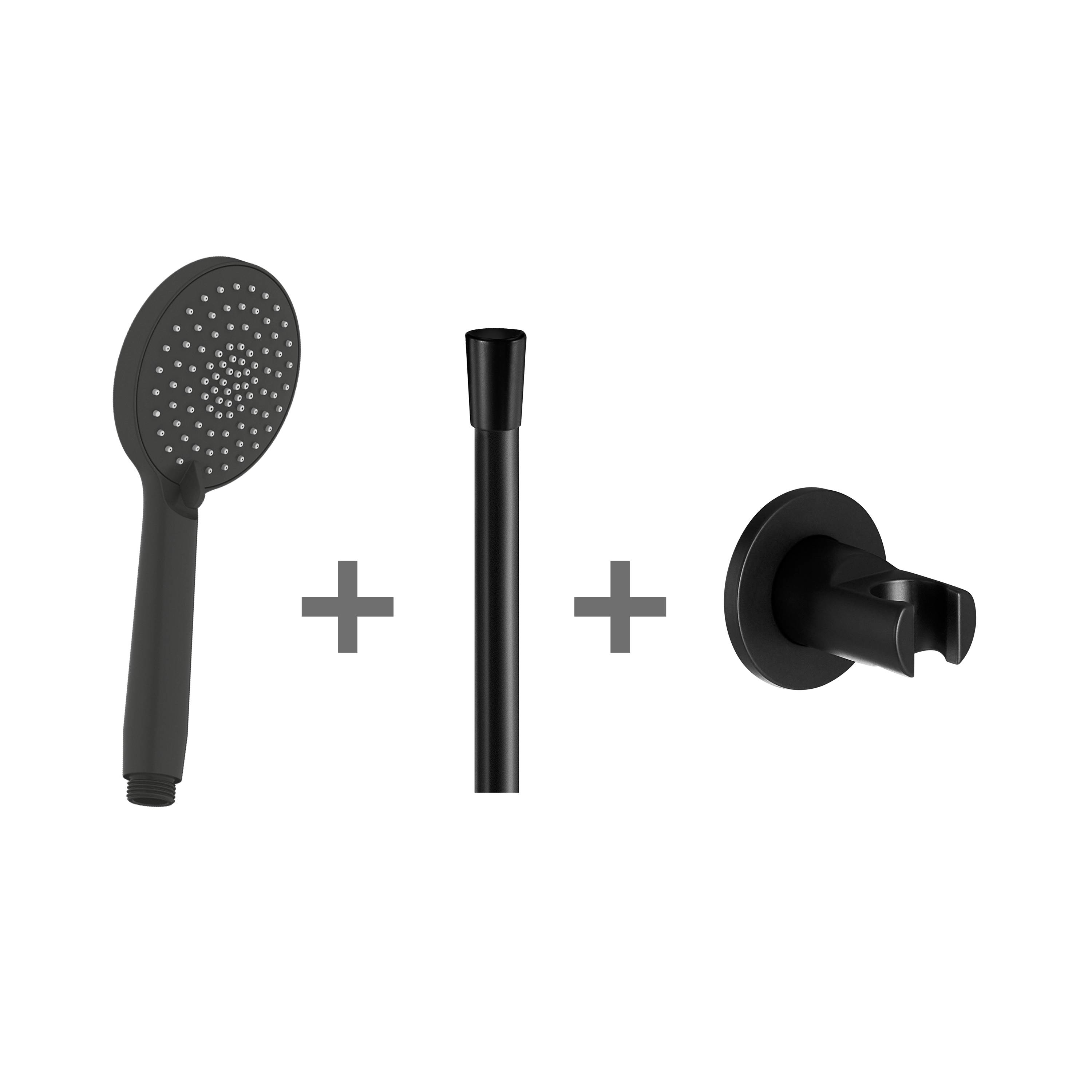 Shower sets Black matt Mio Style H3652F07163611 Jika