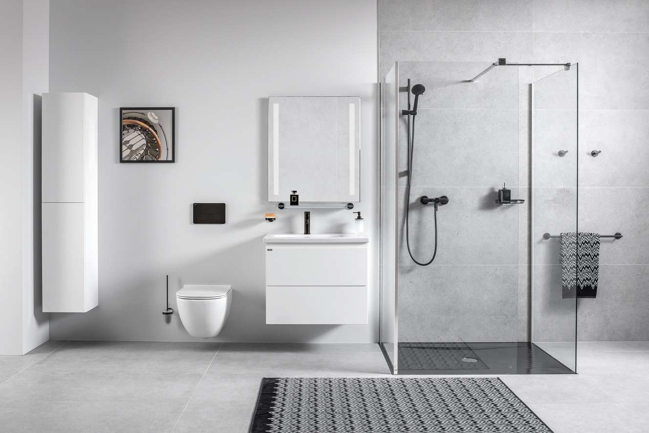 Shower screens, walk-in Pure H268429...6681 Jika