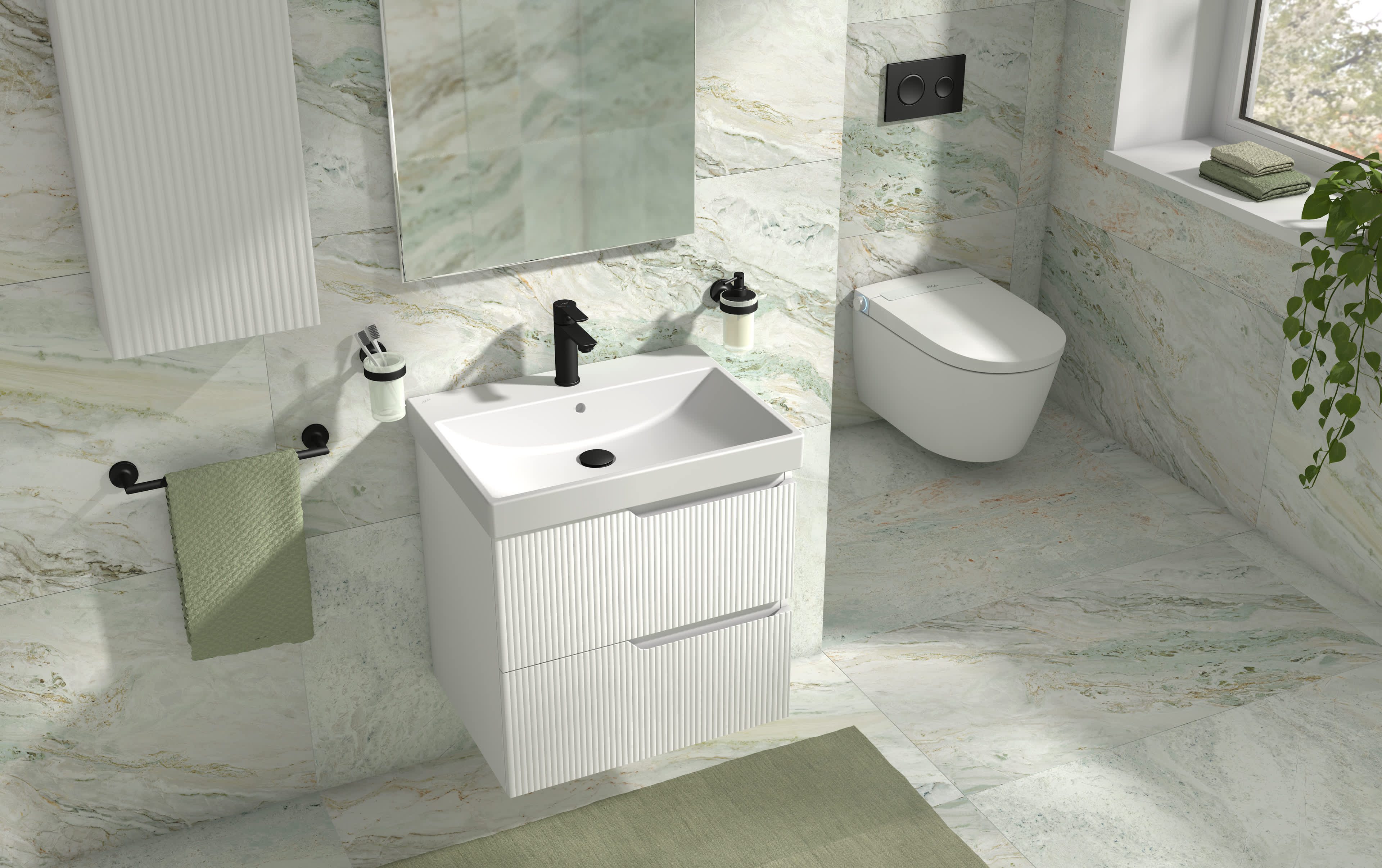 Cubito Style Toilets and bidets collections Jika