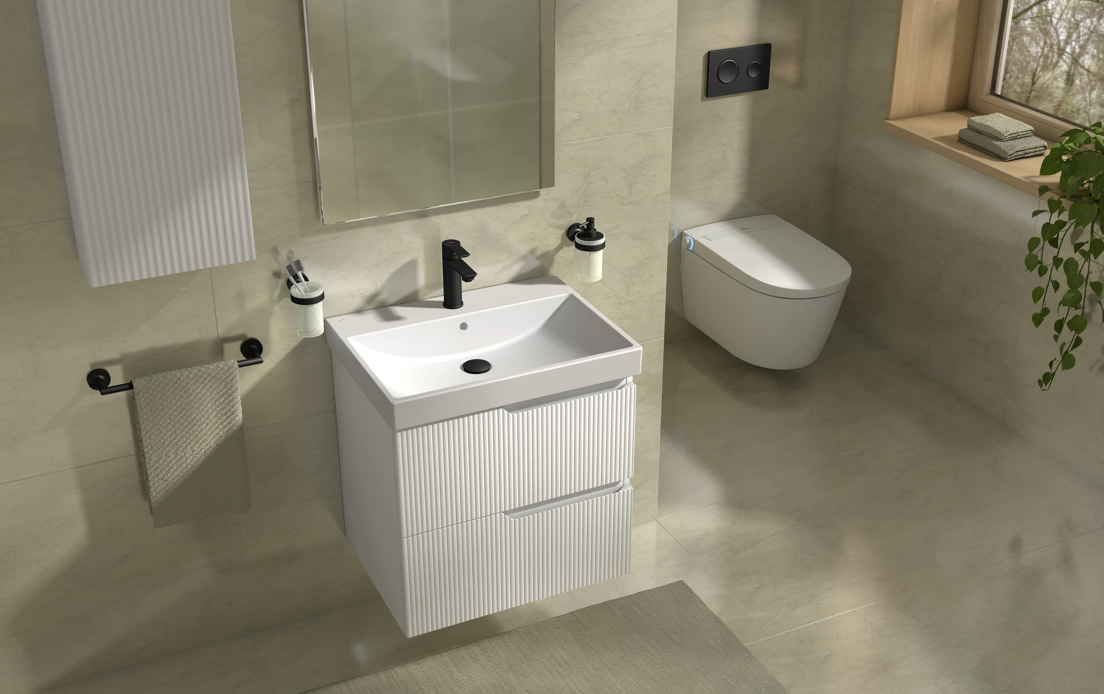 Cubito Style Toilets and bidets collections Jika