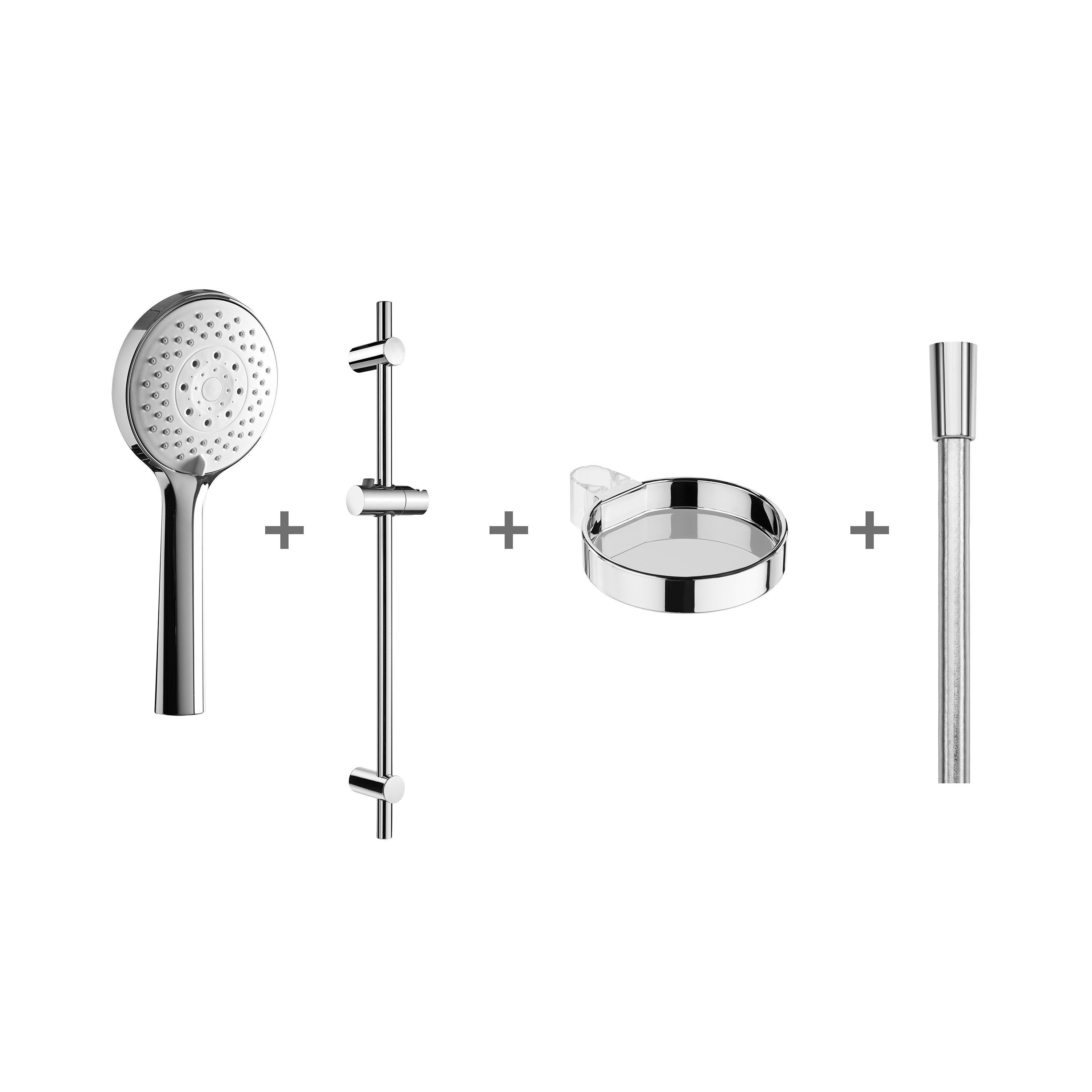 Shower sets Chrome Glossy Cubito-N H3651X00044721 Jika