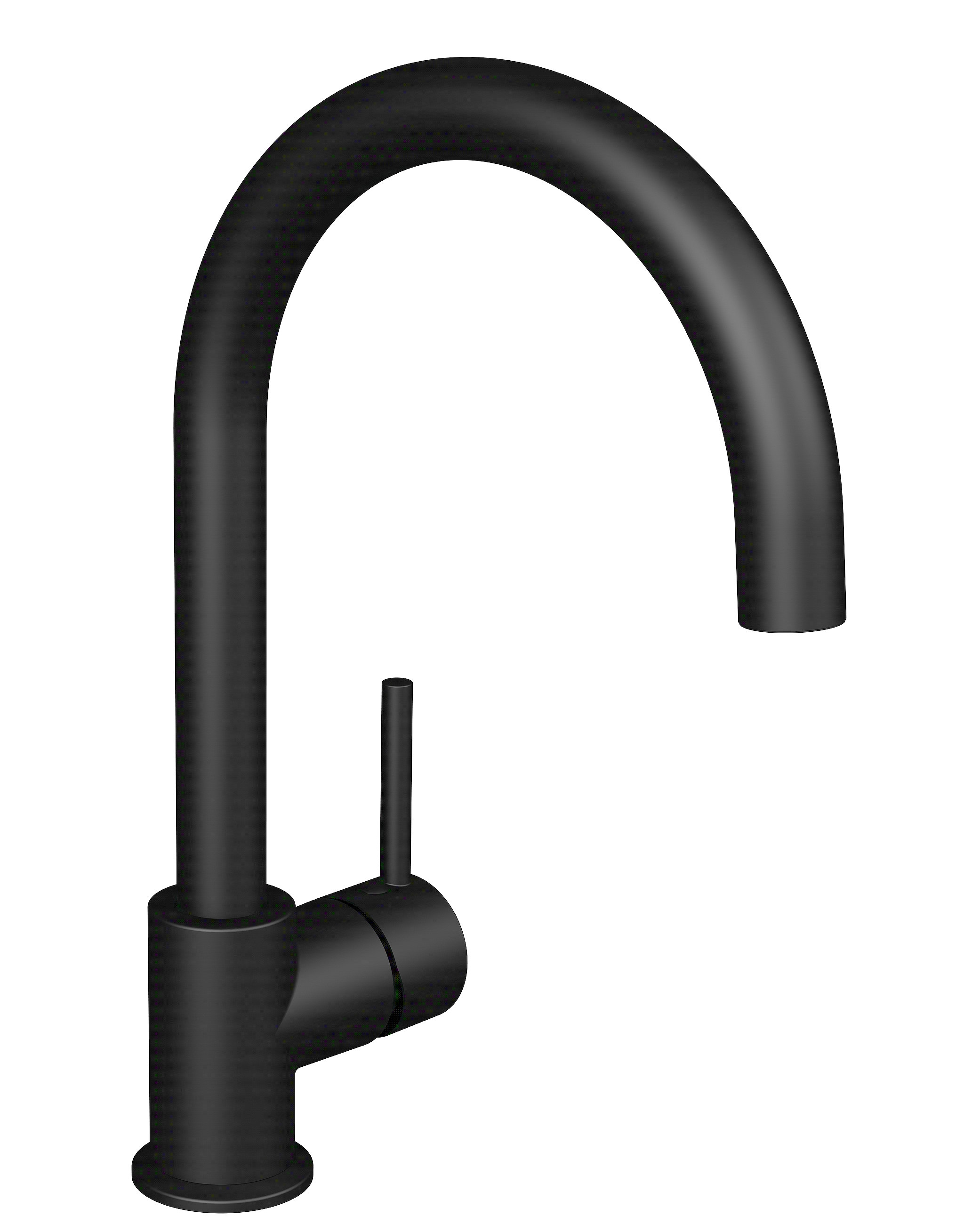Kitchen faucets Black matt Mio Style H3512F17162601 Jika