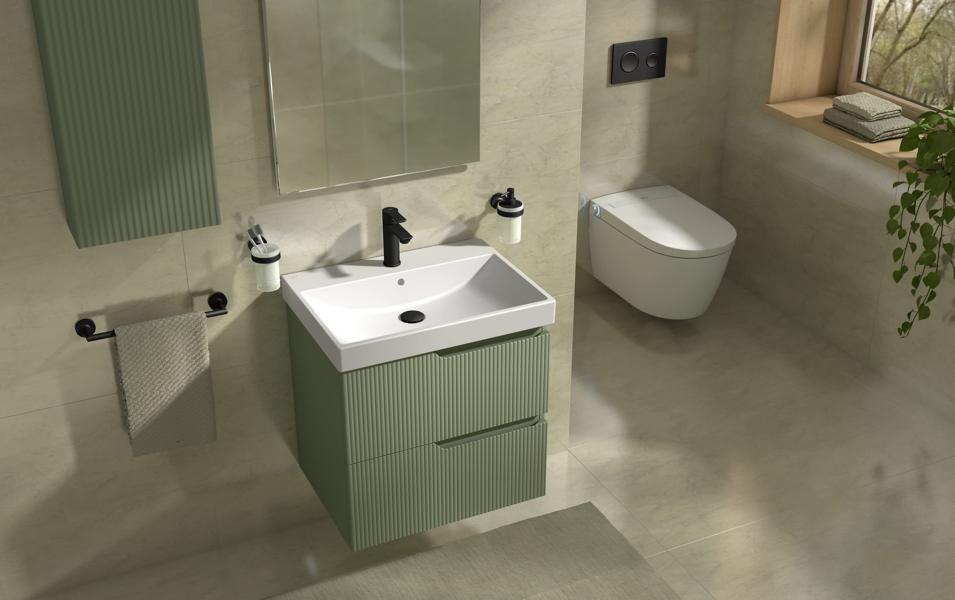 Cubito Style Toilets and bidets collections Jika