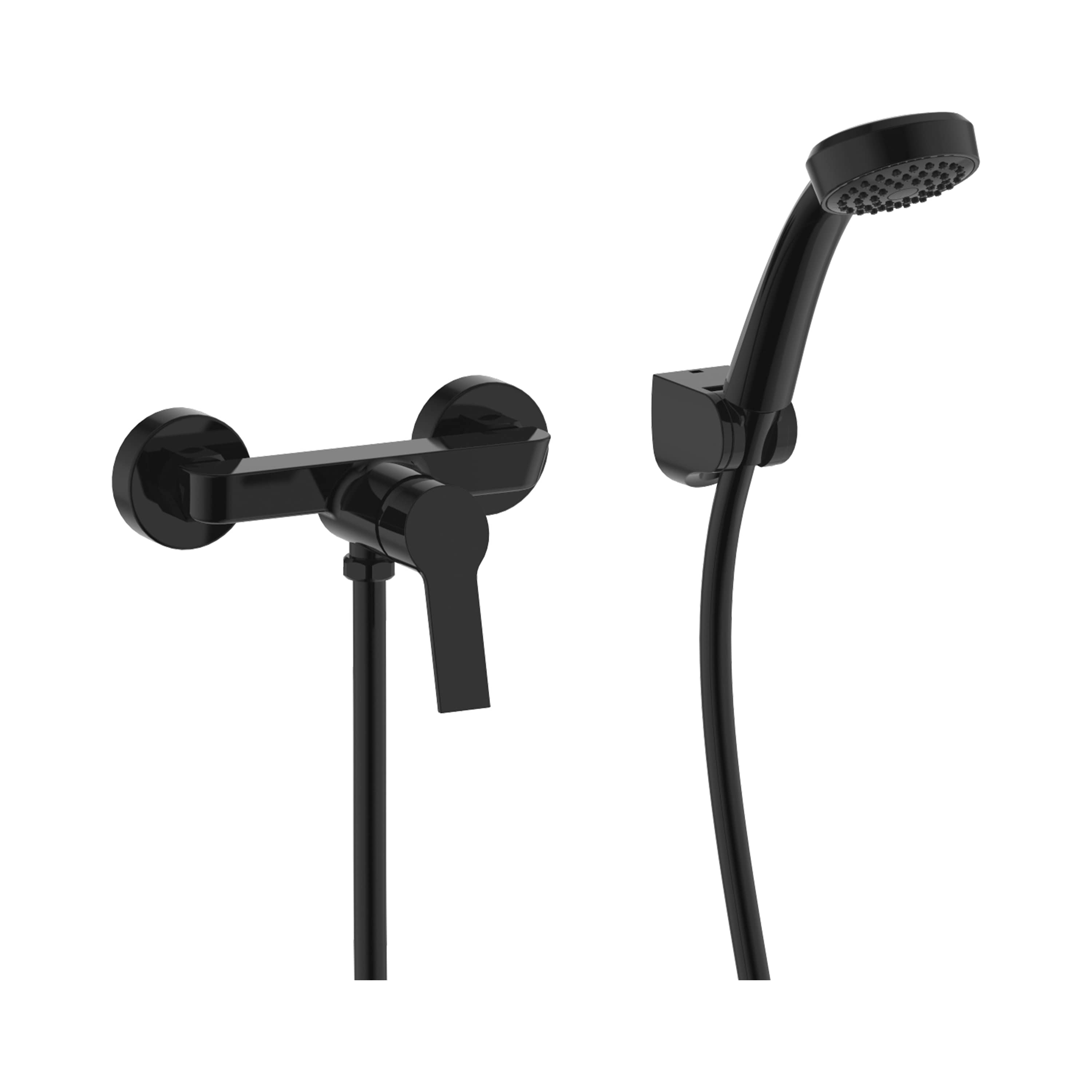 Shower faucets Black matt Cubix H3312I77161311 Jika